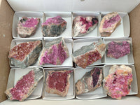Natural Salrose Cobaltion Dolomite Specimens x 12 From Kakanda, Congo
