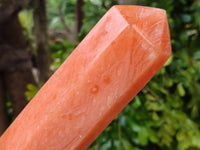 Polished Orange Twist Calcite Tower x 1 From Maevantanana, Madagascar