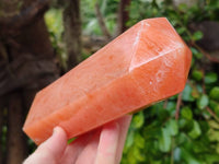 Polished Orange Twist Calcite Tower x 1 From Maevantanana, Madagascar