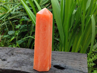 Polished Orange Twist Calcite Tower x 1 From Maevantanana, Madagascar