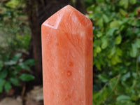 Polished Orange Twist Calcite Tower x 1 From Maevantanana, Madagascar