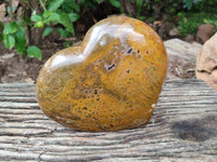 Polished XL Ocean Jasper Heart x 1 From Madagascar
