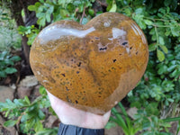 Polished XL Ocean Jasper Heart x 1 From Madagascar