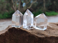 Polished Clear Quartz Crystals x 35 From Madagascar