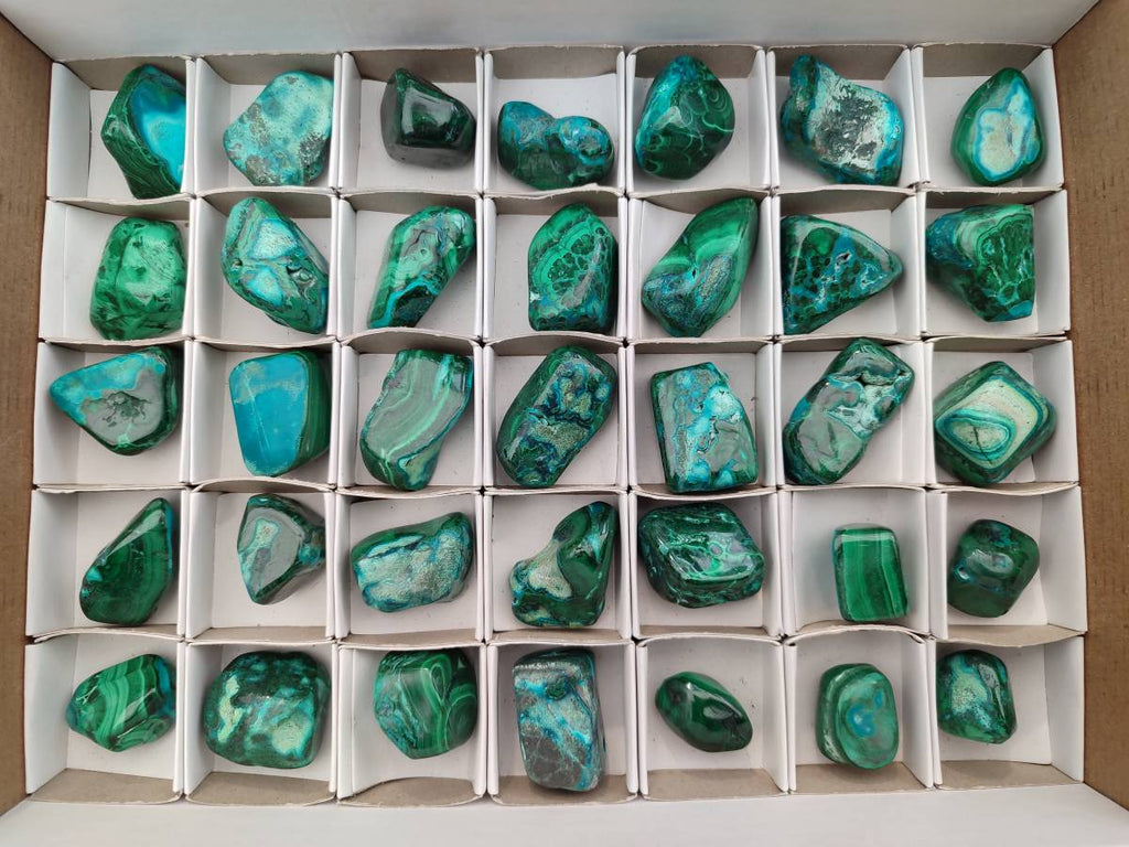 Polished Malacolla Free Forms x 35 From Kulukuluku, Congo - Toprock Gemstones and Minerals 