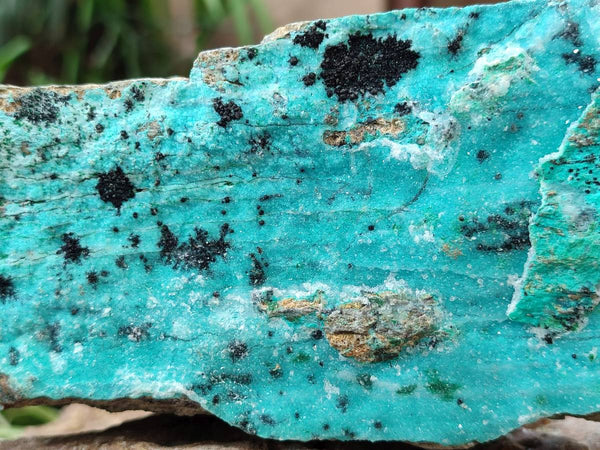 Natural Drusy Coated Chrysocolla With Malachite Specimens x 3 From Lupoto Mine, Congo