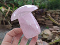 Polished Large Rose Quartz Mushrooms x 4 From Madagascar - Toprock Gemstones and Minerals 