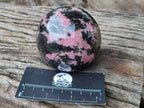 Polished Rhodonite Spheres x 2 From Ambindavato, Madagascar - Toprock Gemstones and Minerals 