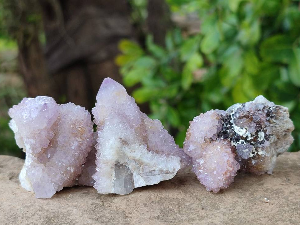 Natural Lilac Ametrine Spirit Quartz Clusters x 20 From Boekenhouthoek, South Africa - Toprock Gemstones and Minerals 