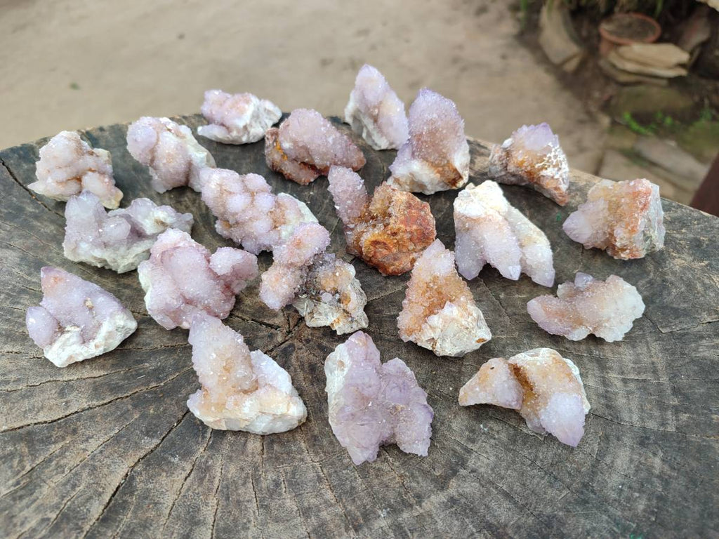 Natural Lilac Ametrine Spirit Quartz Clusters x 20 From Boekenhouthoek, South Africa - Toprock Gemstones and Minerals 