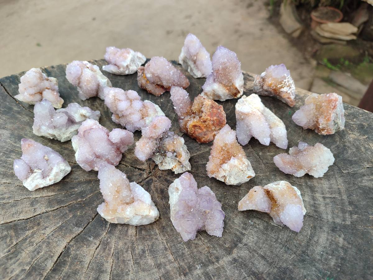 Natural Lilac Ametrine Spirit Quartz Clusters x 20 From Boekenhouthoek, South Africa - Toprock Gemstones and Minerals 