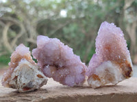 Natural Lilac Ametrine Spirit Quartz Clusters x 20 From Boekenhouthoek, South Africa