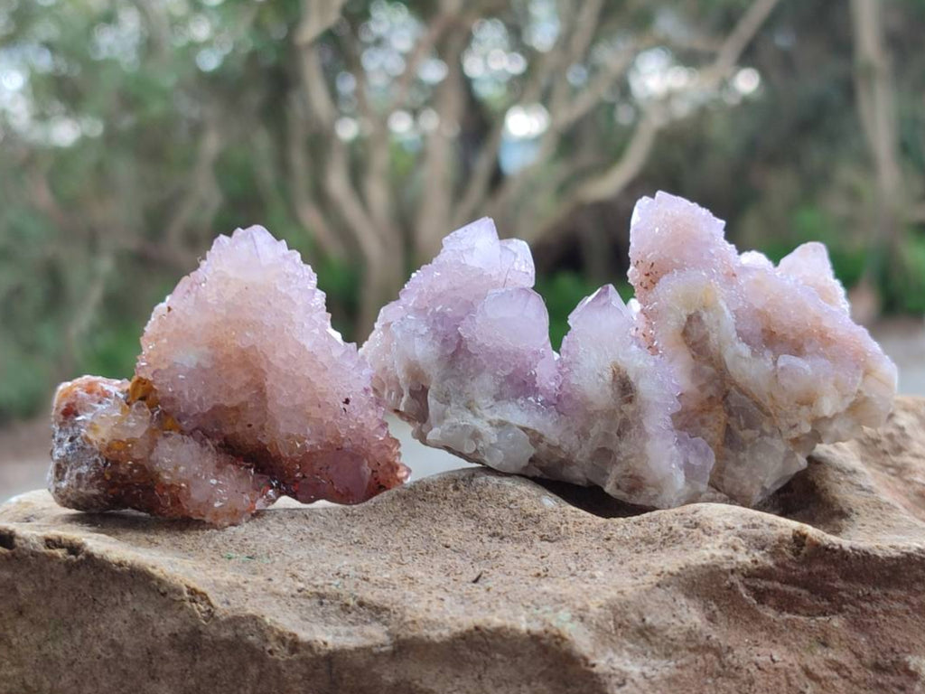 Natural Lilac Ametrine Spirit Quartz Clusters x 20 From Boekenhouthoek, South Africa - Toprock Gemstones and Minerals 