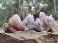 Natural Lilac Ametrine Spirit Quartz Clusters x 20 From Boekenhouthoek, South Africa