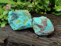 Natural Shattuckite Cobbed Specimens x 24 From Kaokoveld, Namibia