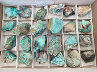 Natural Shattuckite Cobbed Specimens x 24 From Kaokoveld, Namibia