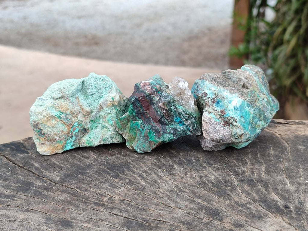 Natural Shattuckite Cobbed Specimens x 24 From Kaokoveld, Namibia - Toprock Gemstones and Minerals 