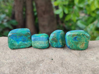 Polished Azurite And Flower Banded Malachite Free Forms x 97 From Congo - Toprock Gemstones and Minerals 