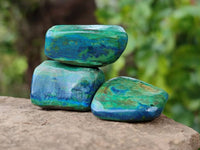 Polished Azurite And Flower Banded Malachite Free Forms x 97 From Congo - Toprock Gemstones and Minerals 