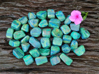 Polished Azurite And Flower Banded Malachite Free Forms x 97 From Congo - Toprock Gemstones and Minerals 