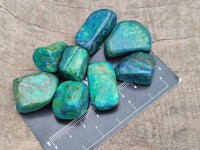 Polished Azurite And Flower Banded Malachite Free Forms x 97 From Congo - Toprock Gemstones and Minerals 