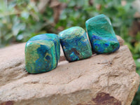 Polished Azurite And Flower Banded Malachite Free Forms x 97 From Congo - Toprock Gemstones and Minerals 