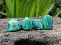Polished Azurite And Flower Banded Malachite Free Forms x 97 From Congo - Toprock Gemstones and Minerals 