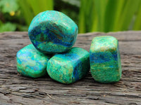 Polished Azurite And Flower Banded Malachite Free Forms x 97 From Congo - Toprock Gemstones and Minerals 