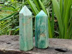 Polished Amazonite Towers x 2 From Madagascar - Toprock Gemstones and Minerals 