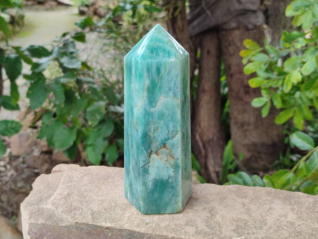 Polished Amazonite Towers x 2 From Madagascar - Toprock Gemstones and Minerals 