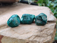 Polished Dioptase Free Forms x 26 From Likasi, Congo - Toprock Gemstones and Minerals 