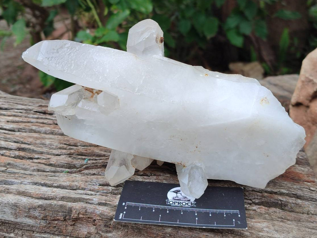 Natural Malagasy Quartz Crystal Clusters x 2 From Madagascar - Toprock Gemstones and Minerals 