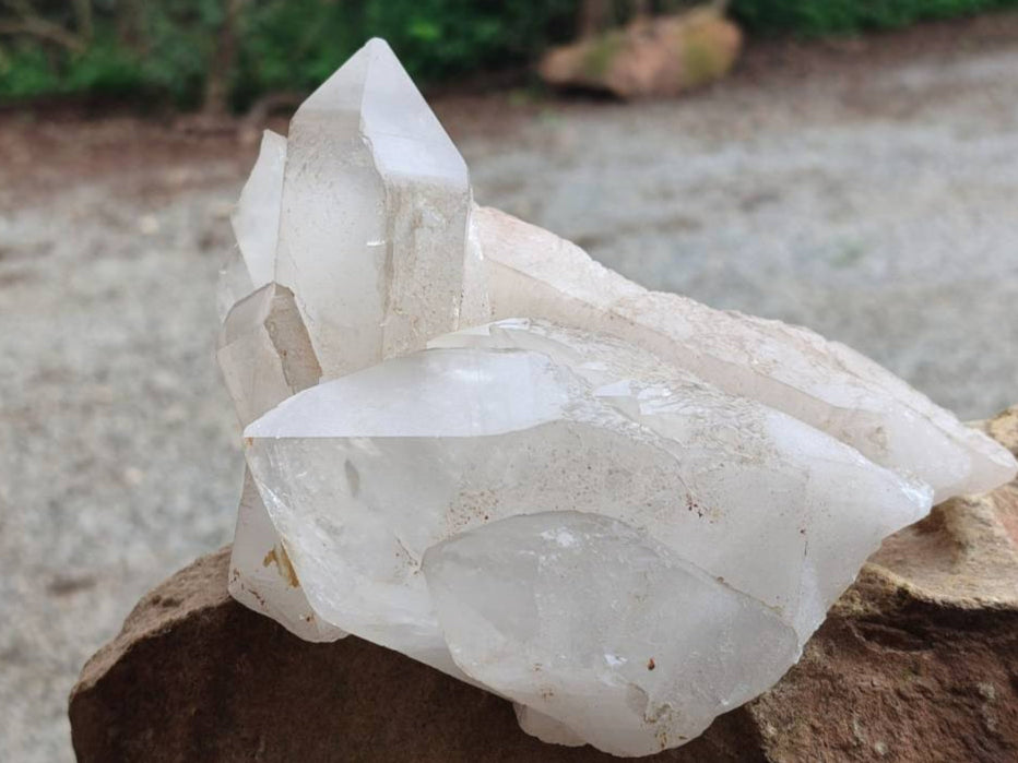 Natural Malagasy Quartz Crystal Clusters x 2 From Madagascar - Toprock Gemstones and Minerals 