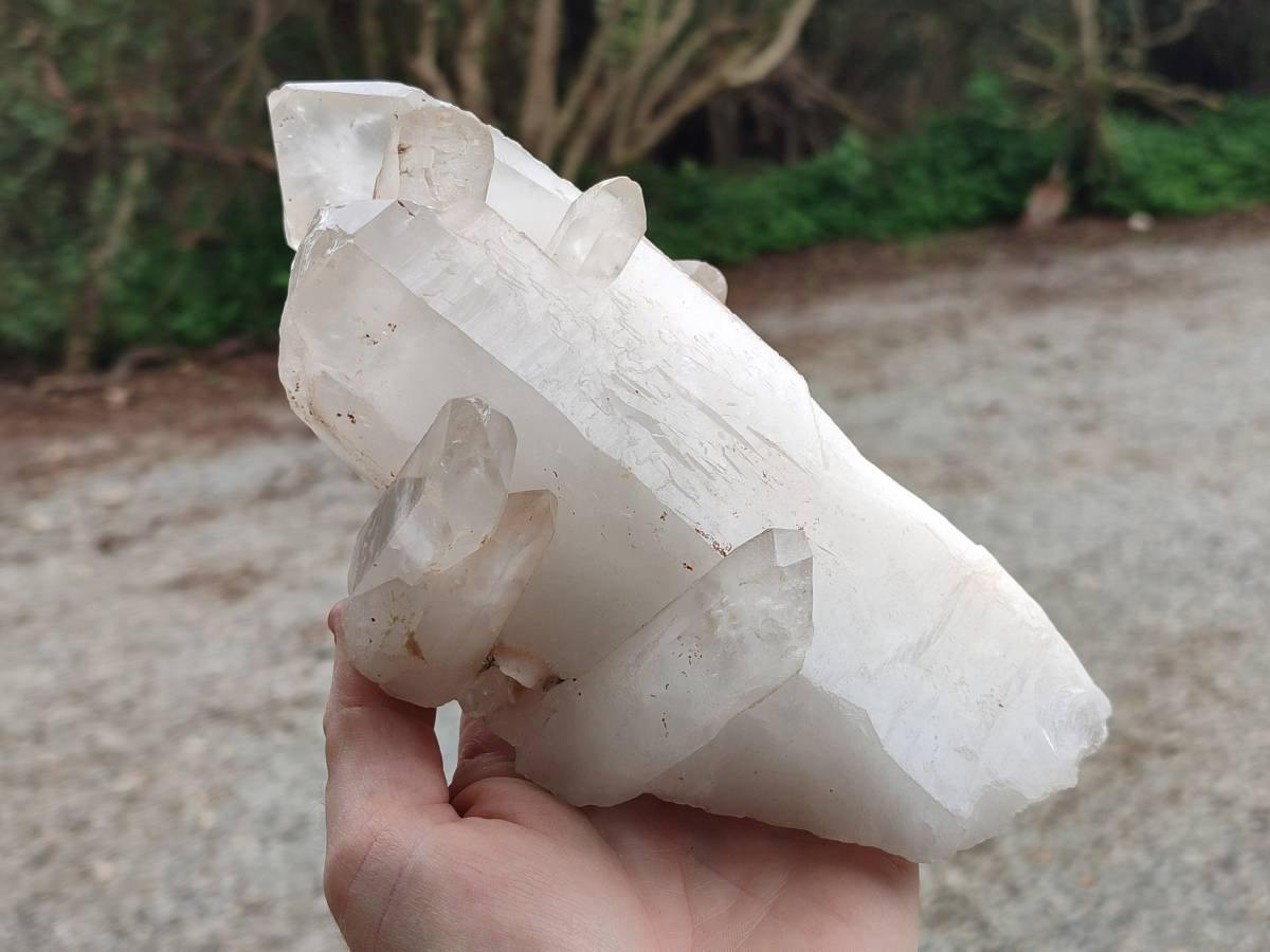 Natural Malagasy Quartz Crystal Clusters x 2 From Madagascar - Toprock Gemstones and Minerals 