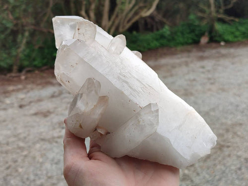 Natural Malagasy Quartz Crystal Clusters x 2 From Madagascar - Toprock Gemstones and Minerals 