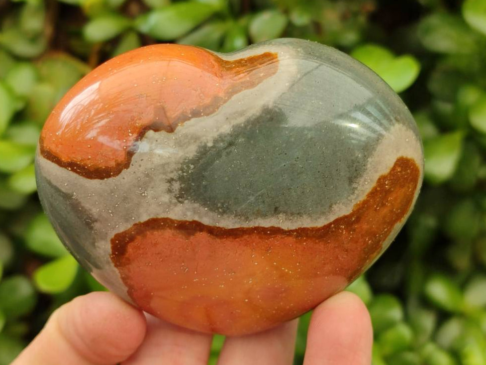 Polished Polychrome Jasper Hearts x 6 From NW Coast, Madagascar - Toprock Gemstones and Minerals 