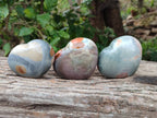 Polished Polychrome Jasper Hearts x 6 From NW Coast, Madagascar - Toprock Gemstones and Minerals 
