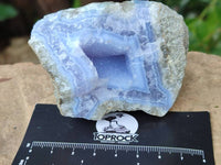 Natural Blue Lace Agate Geode Specimens x 12 From Nsanje, Malawi
