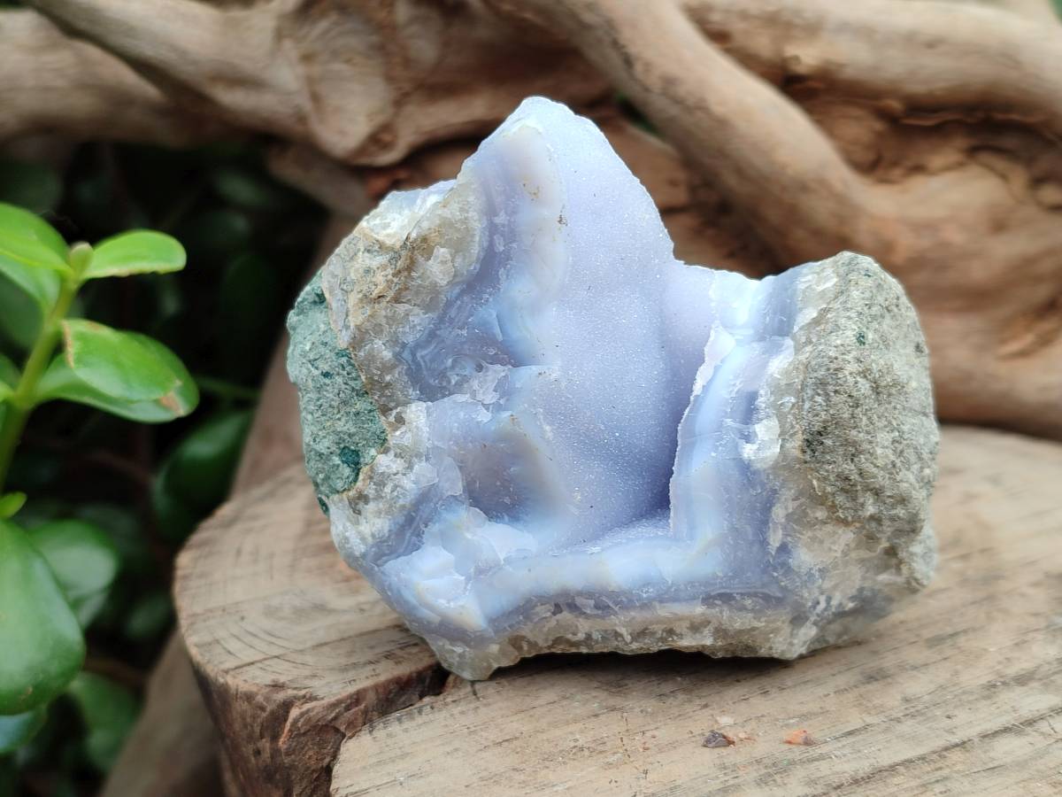 Natural Blue Lace Agate Geode Specimens x 12 From Nsanje, Malawi - Toprock Gemstones and Minerals 