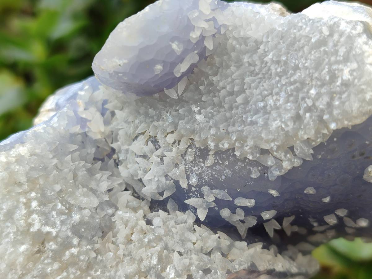 Natural Blue Lace Agate Geode Specimens x 12 From Nsanje, Malawi - Toprock Gemstones and Minerals 