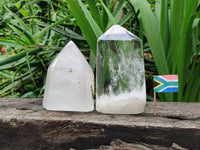 Polished Clear Quartz Crystals x 2 From Madagascar