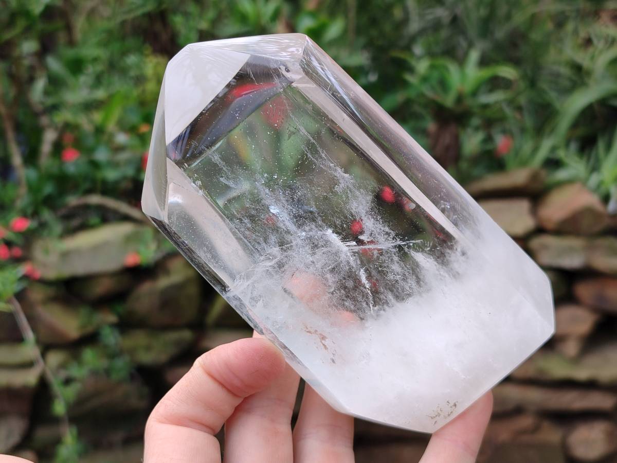 Polished Clear Quartz Crystals x 2 From Madagascar - Toprock Gemstones and Minerals 