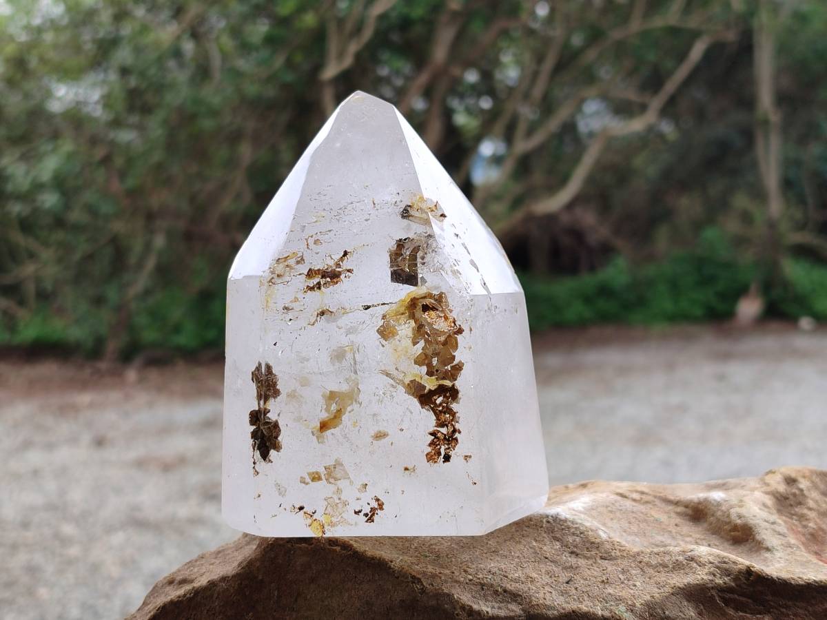 Polished Clear Quartz Crystals x 2 From Madagascar - Toprock Gemstones and Minerals 