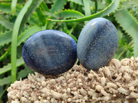 Polished Lazulite Galets x 24 From Madagascar - Toprock Gemstones and Minerals 