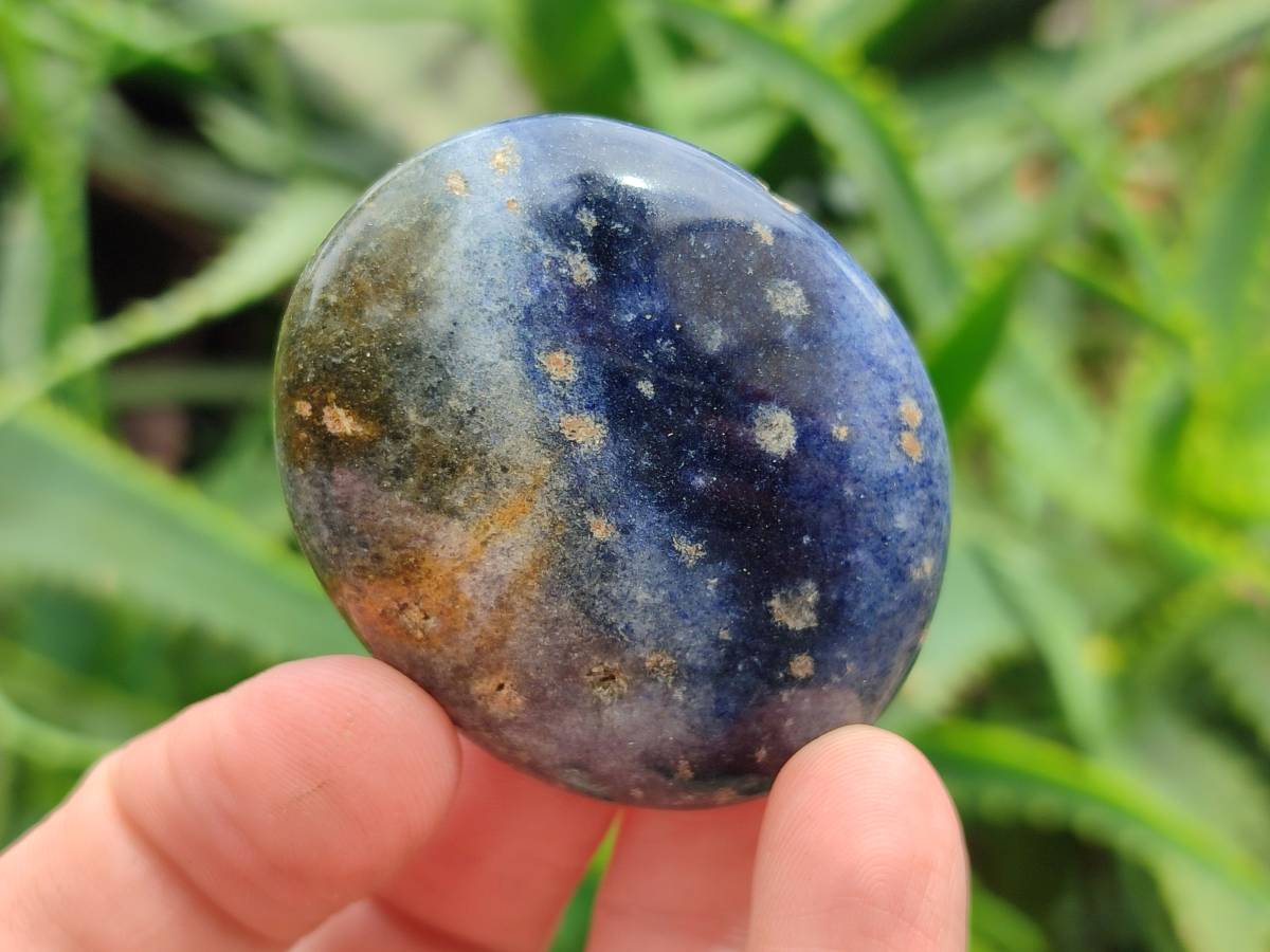 Polished Lazulite Galets x 24 From Madagascar - Toprock Gemstones and Minerals 