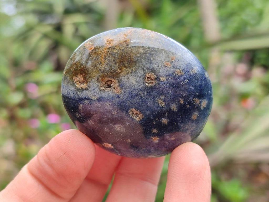 Polished Lazulite Galets x 24 From Madagascar - Toprock Gemstones and Minerals 