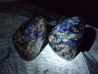 Polished Emerald Mica 'Mutokolite' Standing Free Forms x 6 From Mutoko, Zimbabwe - Toprock Gemstones and Minerals 