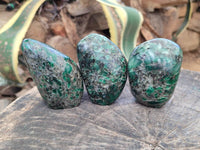 Polished Emerald Mica 'Mutokolite' Standing Free Forms x 6 From Mutoko, Zimbabwe - Toprock Gemstones and Minerals 