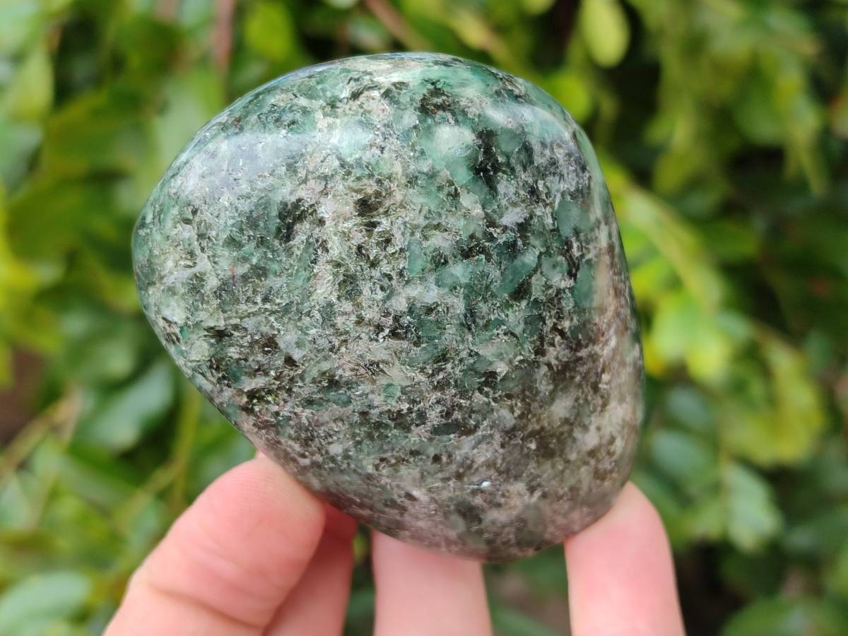 Polished Emerald Mica 'Mutokolite' Standing Free Forms x 6 From Mutoko, Zimbabwe - Toprock Gemstones and Minerals 