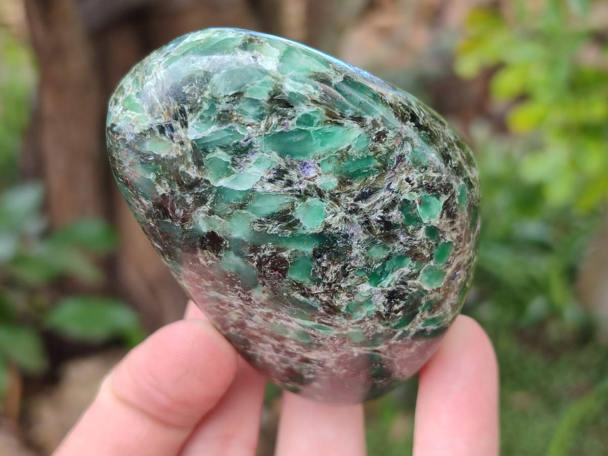 Polished Emerald Mica 'Mutokolite' Standing Free Forms x 6 From Mutoko, Zimbabwe - Toprock Gemstones and Minerals 